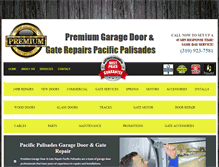 Tablet Screenshot of garagedoorrepairpacificpalisades.org